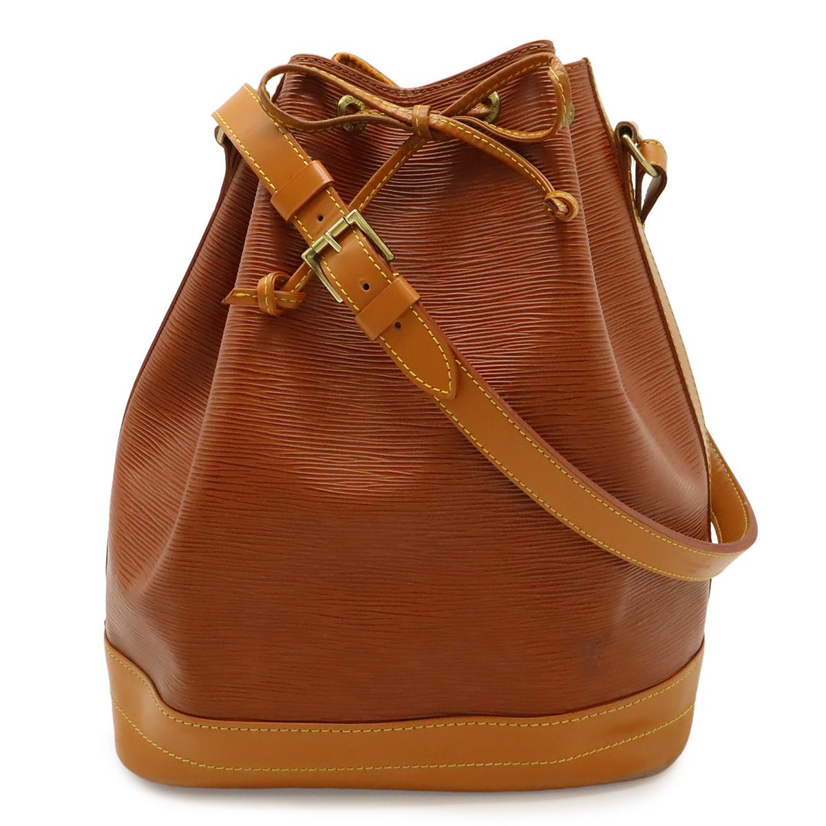 Louis Vuitton Epi Noe Drawstring Shoulder Bag Bicolor Leather Kenya Brown