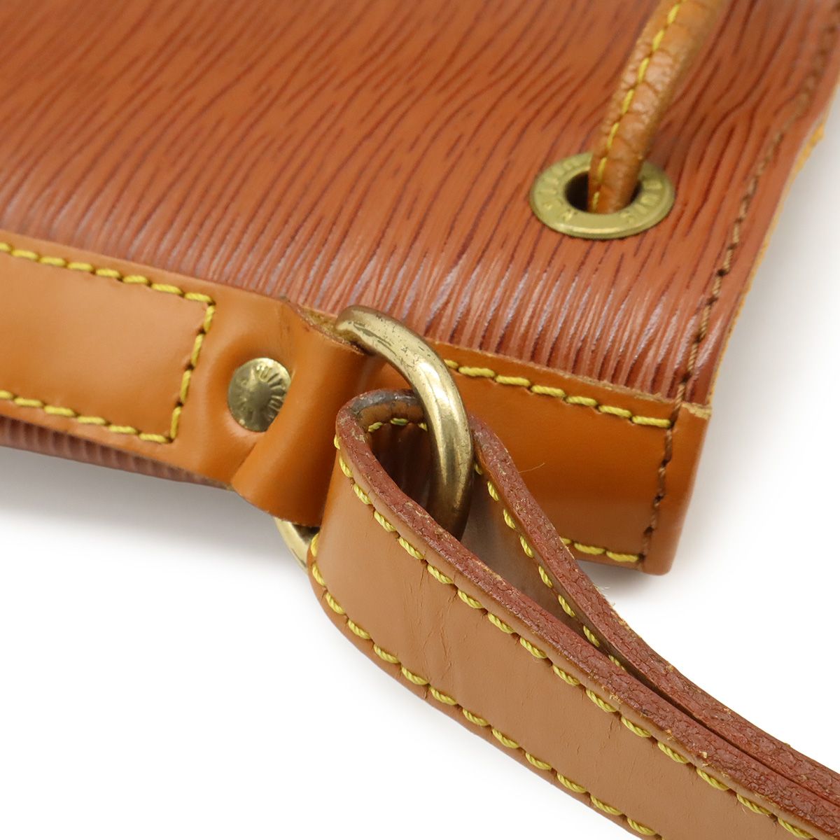 Louis Vuitton Epi Noe Drawstring Shoulder Bag Bicolor Leather Kenya Brown — view 7