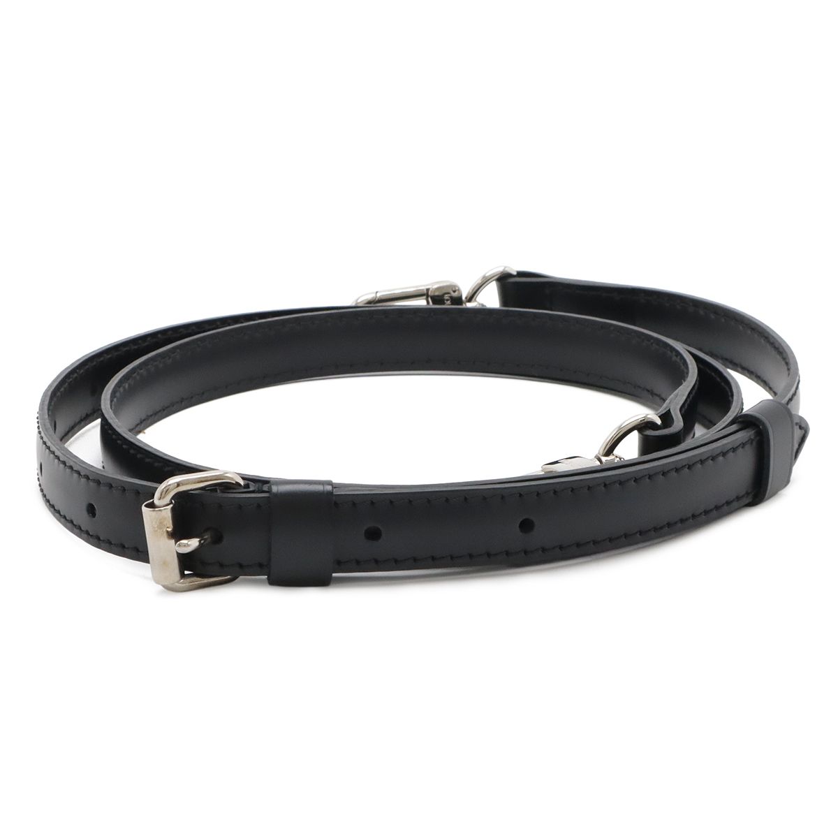 Louis Vuitton Epi Shoulder Strap Adjustable Only Leather Black Silver