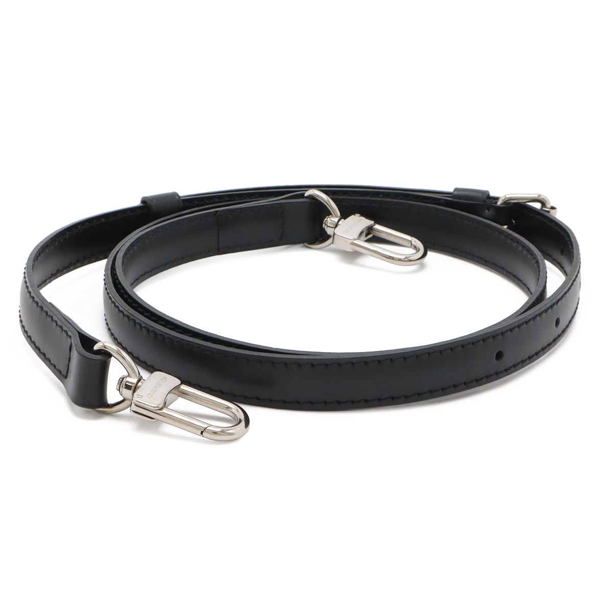 Louis Vuitton Epi Shoulder Strap Adjustable Only Leather Black Silver — view 2
