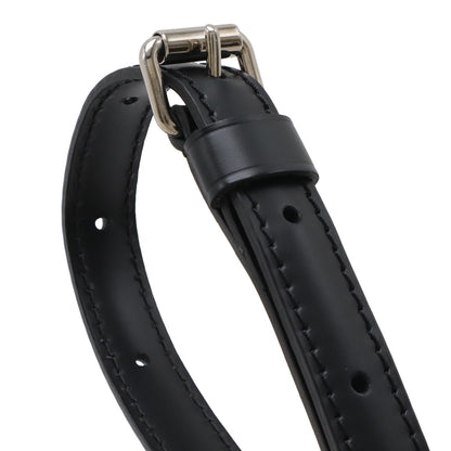 Louis Vuitton Epi Shoulder Strap Adjustable Only Leather Black Silver — view 3