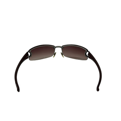Gucci Sunglasses S Dark Brown Bordeaux Horsebit Eyewear — view 3