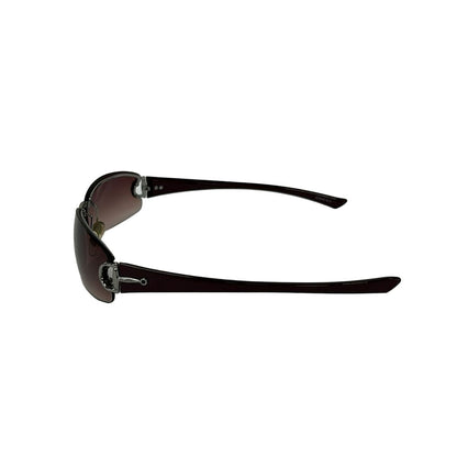 Gucci Sunglasses S Dark Brown Bordeaux Horsebit Eyewear — view 2