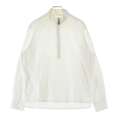 Hermes Half Zip Shirt White Cotton