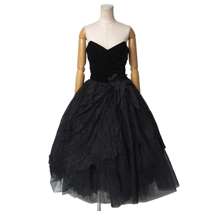 Dolce & Gabbana Dress 40 Velour Lace Flower