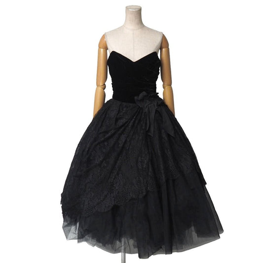 Dolce & Gabbana Dress 40 Velour Lace Flower