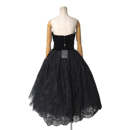 Dolce & Gabbana Dress 40 Velour Lace Flower — view 2