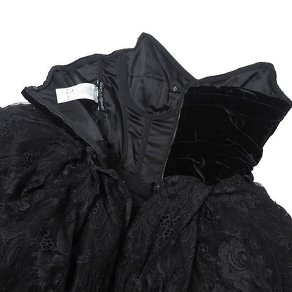 Dolce & Gabbana Dress 40 Velour Lace Flower — view 4