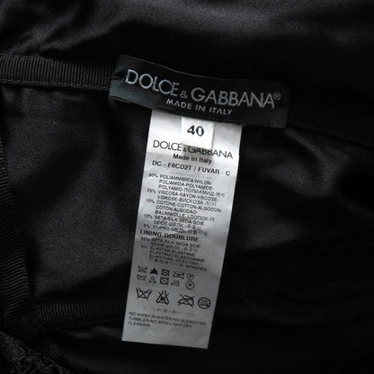 Dolce & Gabbana Dress 40 Velour Lace Flower — view 8