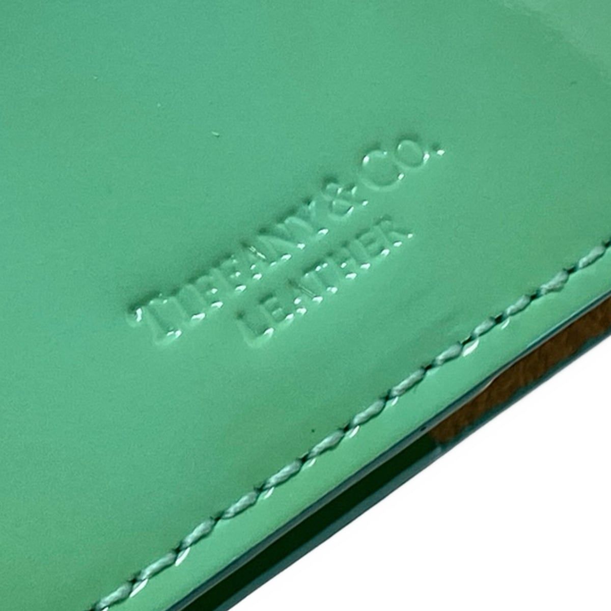 Tiffany & Co Case Light Green Book Cover Leather Shoulder Bag — view 4