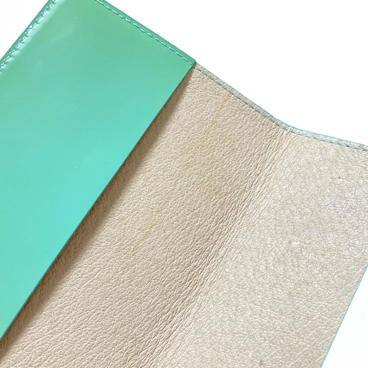 Tiffany & Co Case Light Green Book Cover Leather Shoulder Bag — view 5