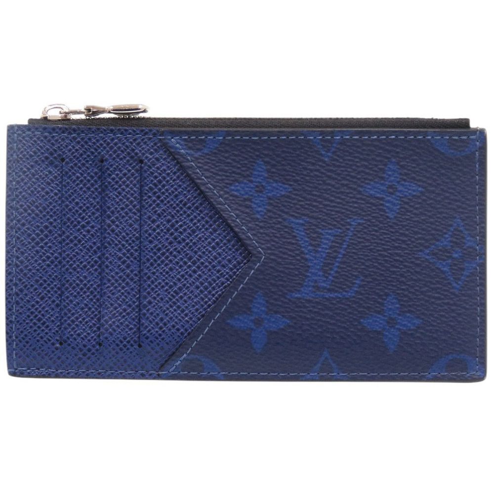 Louis Vuitton Coin Card Holder Taigarama IC Leather Blue