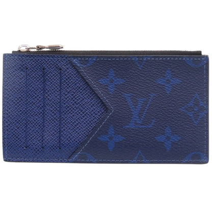 Louis Vuitton Coin Card Holder Taigarama IC Leather Blue