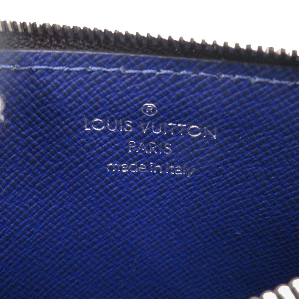 Louis Vuitton Coin Card Holder Taigarama IC Leather Blue — view 7