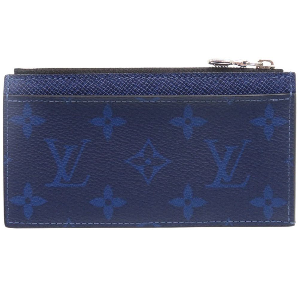 Louis Vuitton Coin Card Holder Taigarama IC Leather Blue — view 3