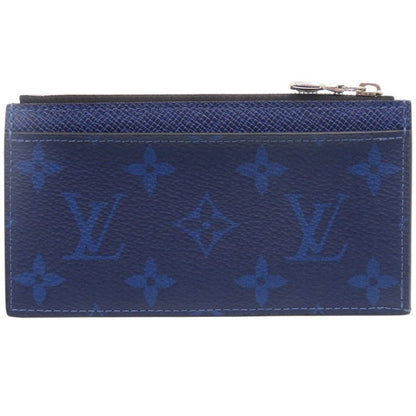 Louis Vuitton Coin Card Holder Taigarama IC Leather Blue — view 3