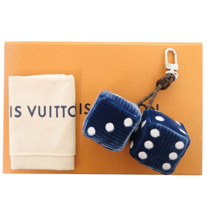 Louis Vuitton Lucky Dice Velvet Navy Key Holder Bag Charm — view 2
