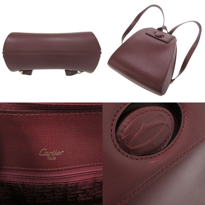 Cartier Must Line Leather Bordeaux Backpack — view 6