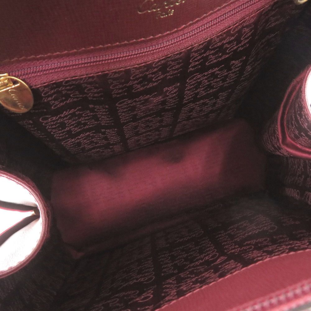 Cartier Must Line Leather Bordeaux Backpack — view 5