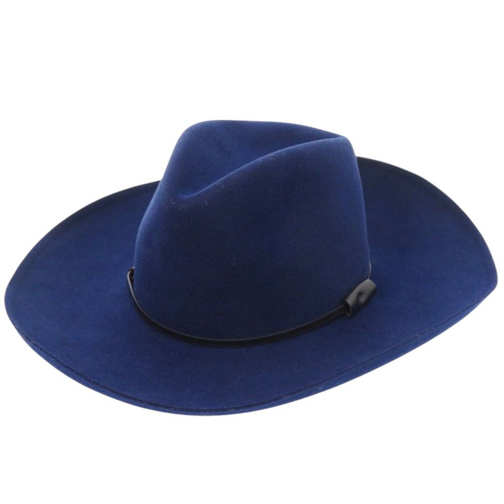 Hermes Rabbit Felt Leather Navy Hat