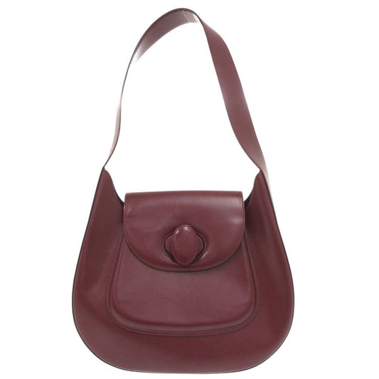 Cartier Must Line Leather Bordeaux Shoulder Bag