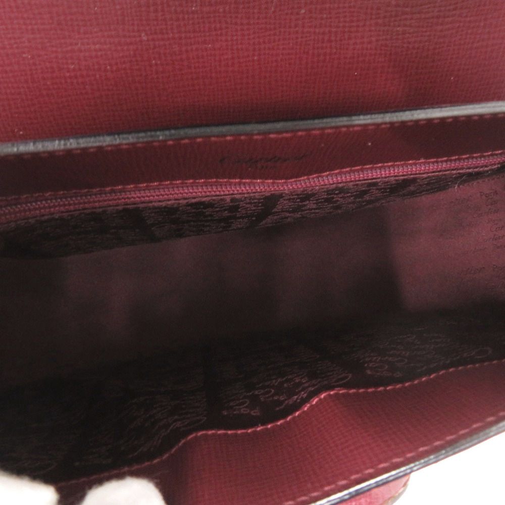 Cartier Must Line Leather Bordeaux Shoulder Bag — view 4