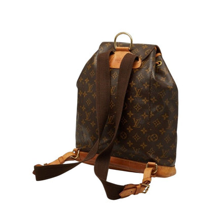 Louis Vuitton Monogram Montsouris GM Backpack Brown Leather — view 2