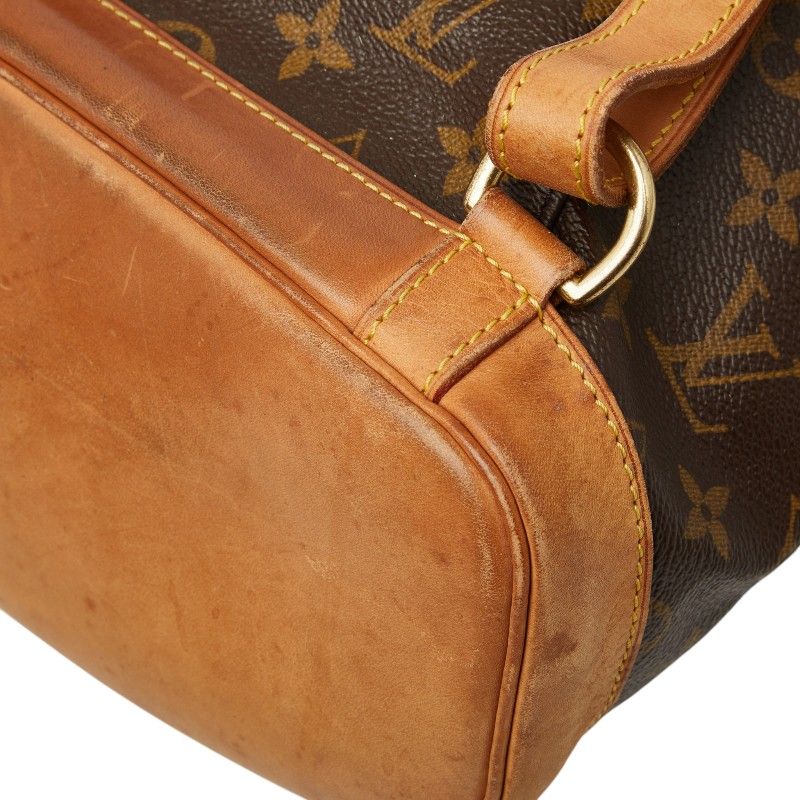 Louis Vuitton Monogram Montsouris GM Backpack Brown Leather — view 6