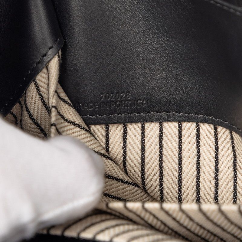 Loewe Anagram Tote Natural Black Canvas Leather — view 6