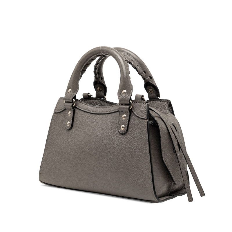Balenciaga Neoclassic City Mini 2-Way Shoulder Bag Gray Leather — view 2