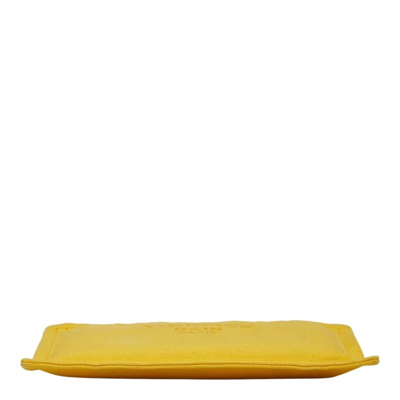 Hermes Yachting PM Pouch Case Yellow Cotton — view 3