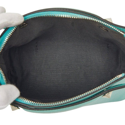 Fendi Mini by the Way Studs 2-Way Shoulder Bag Green Leather — view 6