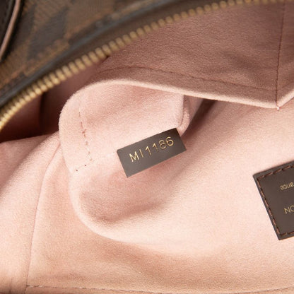 Louis Vuitton Damier Normandy 2-Way Shoulder Bag Brown Magnolia Pink Leather — view 6