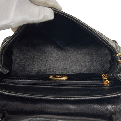 Fendi Fringe Braided 2-Way Shoulder Bag Black Leather — view 8