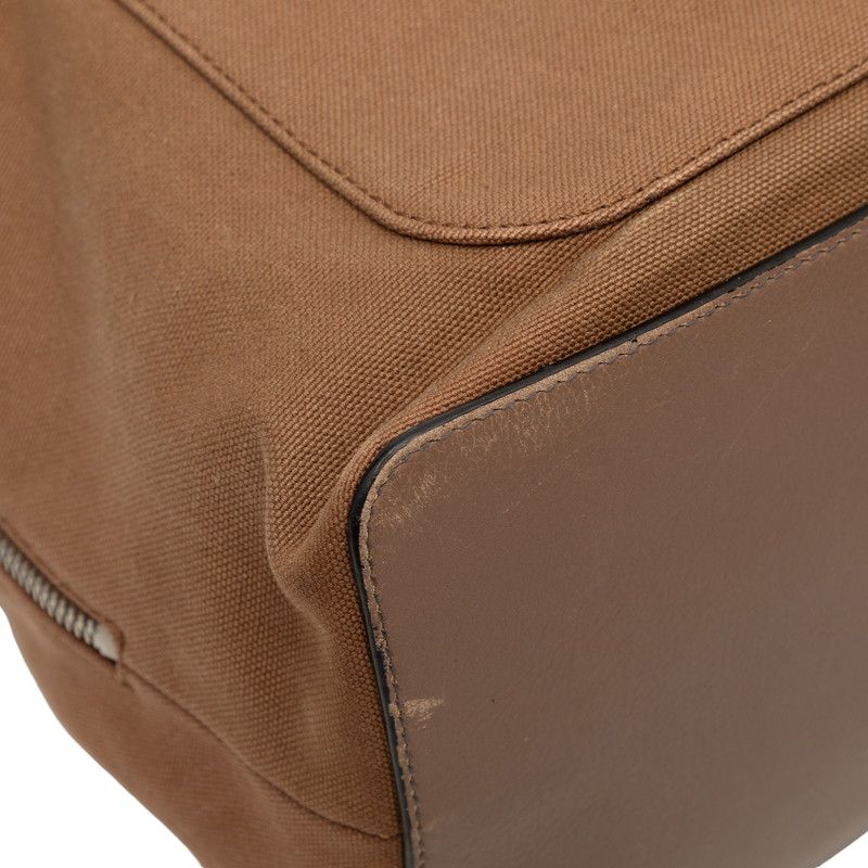 Loewe Goya Skull Backpack Beige Canvas Leather — view 4