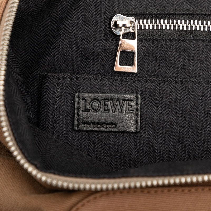 Loewe Goya Skull Backpack Beige Canvas Leather — view 7