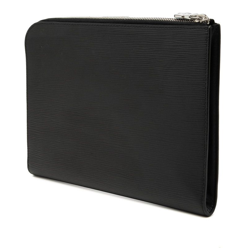 Louis Vuitton Epi Pochette Jour PM Nm2 Clutch Noir Black Leather — view 2