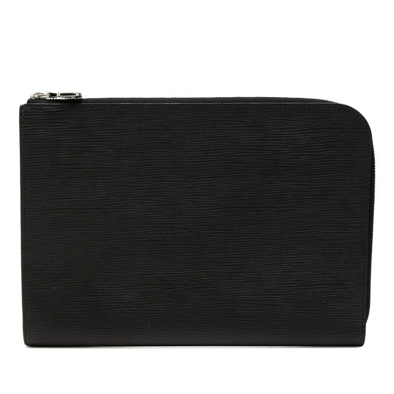 Louis Vuitton Epi Pochette Jour PM Nm2 Clutch Noir Black Leather