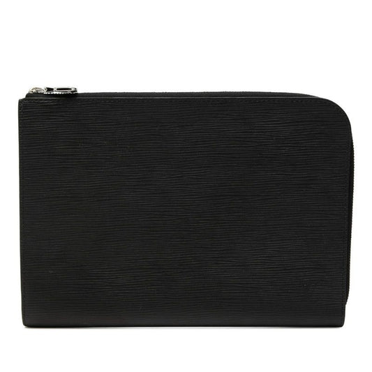 Louis Vuitton Epi Pochette Jour PM Nm2 Clutch Noir Black Leather