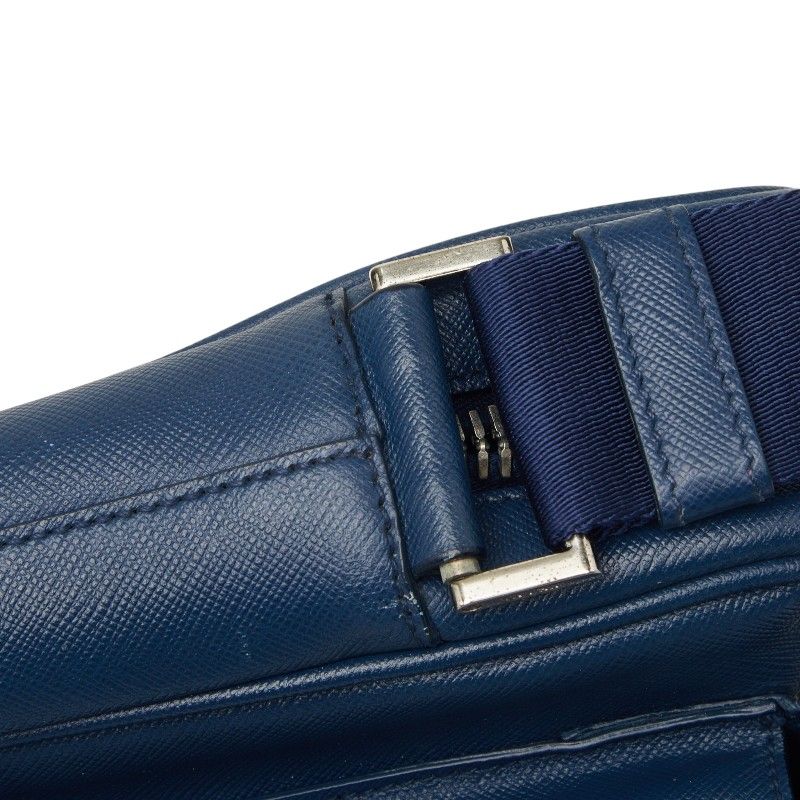 Prada Crossbody Shoulder Bag Navy Saffiano Leather — view 9
