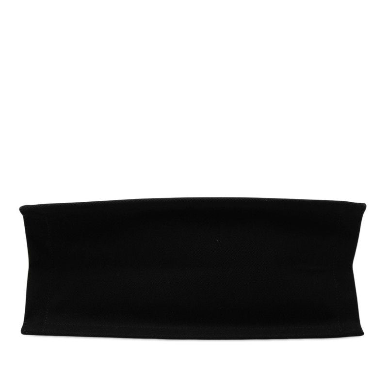 Saint Laurent Rive Gauche Large Tote Black Canvas Leather — view 3