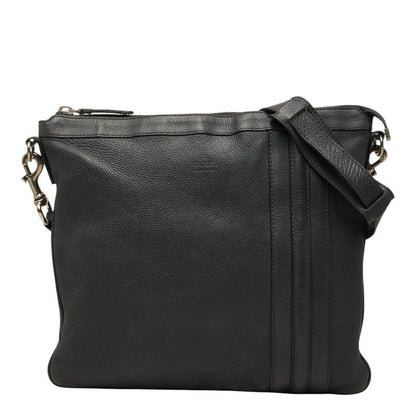 Gucci Crossbody Shoulder Bag Gray Leather