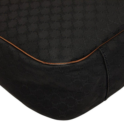 Celine Macadam Handbag Black Canvas Leather — view 7