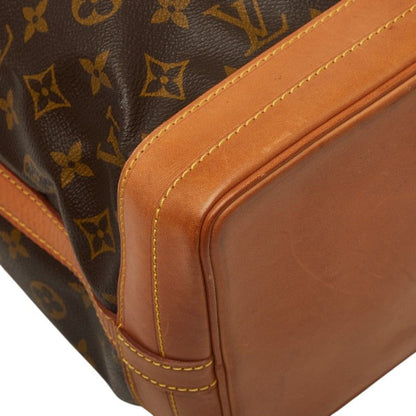 Louis Vuitton Monogram Noe Shoulder Bag Brown Leather — view 7