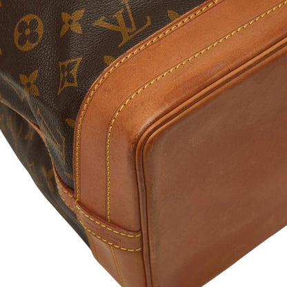 Louis Vuitton Monogram Noe Shoulder Bag Brown Leather — view 5