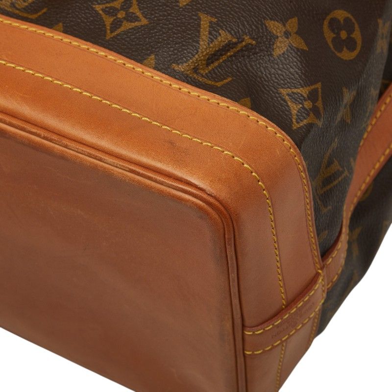 Louis Vuitton Monogram Noe Shoulder Bag Brown Leather — view 6