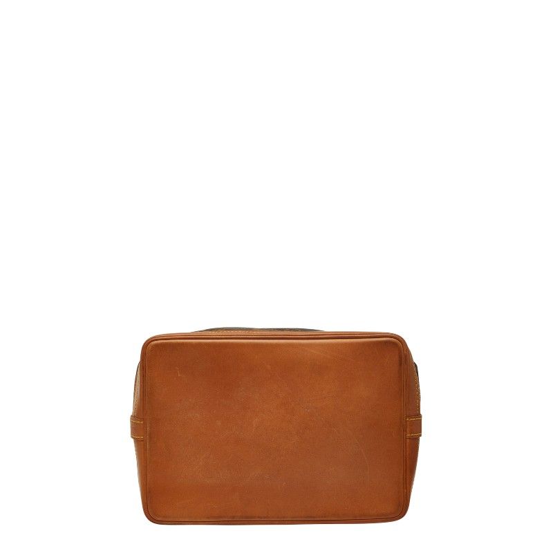 Louis Vuitton Monogram Noe Shoulder Bag Brown Leather — view 3