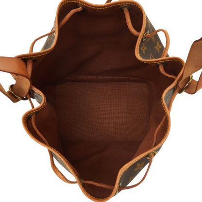 Louis Vuitton Monogram Noe Shoulder Bag Brown Leather — view 9