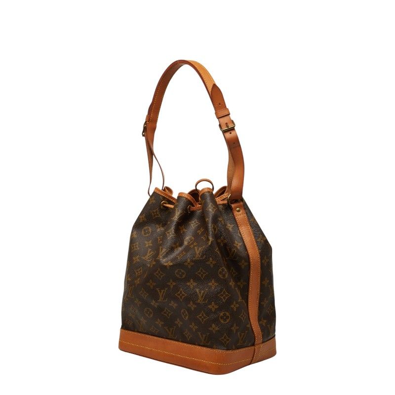 Louis Vuitton Monogram Noe Shoulder Bag Brown Leather — view 2