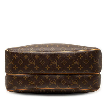Louis Vuitton Monogram Reporter GM Crossbody Shoulder Bag Brown Leather — view 3